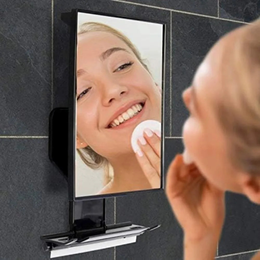 Fogless Shower Mirror - Anti-Fog Mirror - Adjustable Shaving Mirror with a Squeegee - Rust-Proof, Impact-Resistance Bathroom